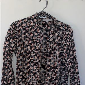 Flower button down Uniqlo small!!!!